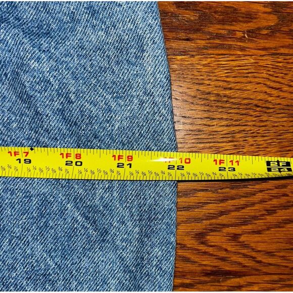 VTG Vivaldi Jeanswear Denim Pleated Pencil Blue Jean Skirt Womens 14 Made in USA - Picture 5 of 7